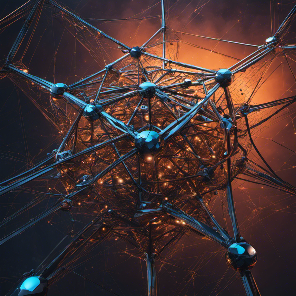 An image of a web-like structure with interconnected nodes and arrows that symbolize redirects, showcasing how URL structure and redirects help users navigate the web of links