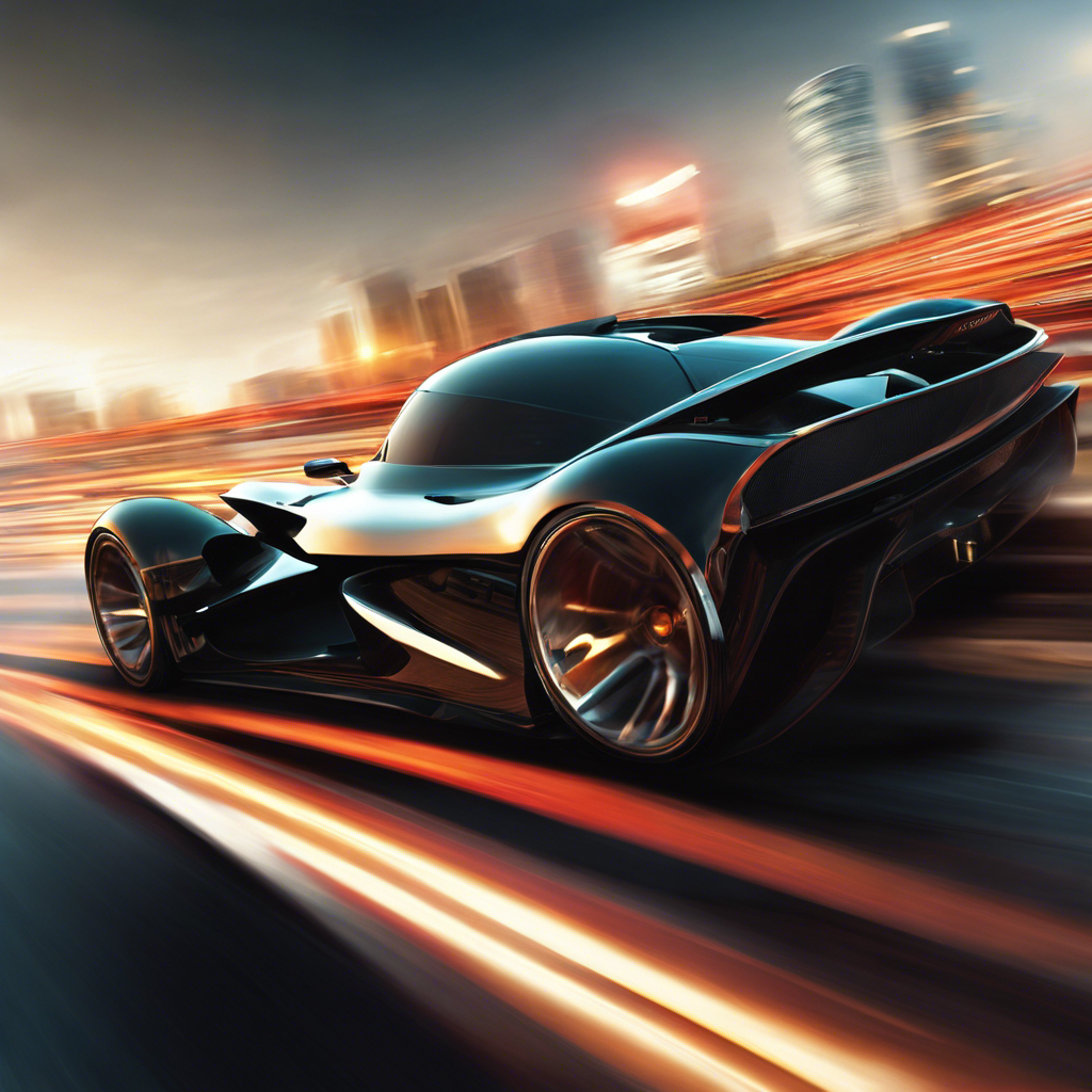 An image showcasing a sleek, high-speed race car zooming past a traffic jam, symbolizing website optimization