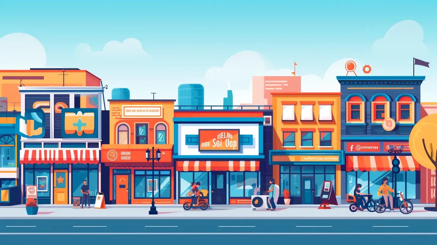 an image showcasing a bustling local market, with vibrant storefronts, a diverse range of products, and engaged shoppers. Highlight the importance of local SEO for small businesses to tap into and capitalize on the thriving local shopping trends